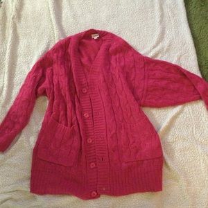 LulaRoe pink lucille cardigan sweater